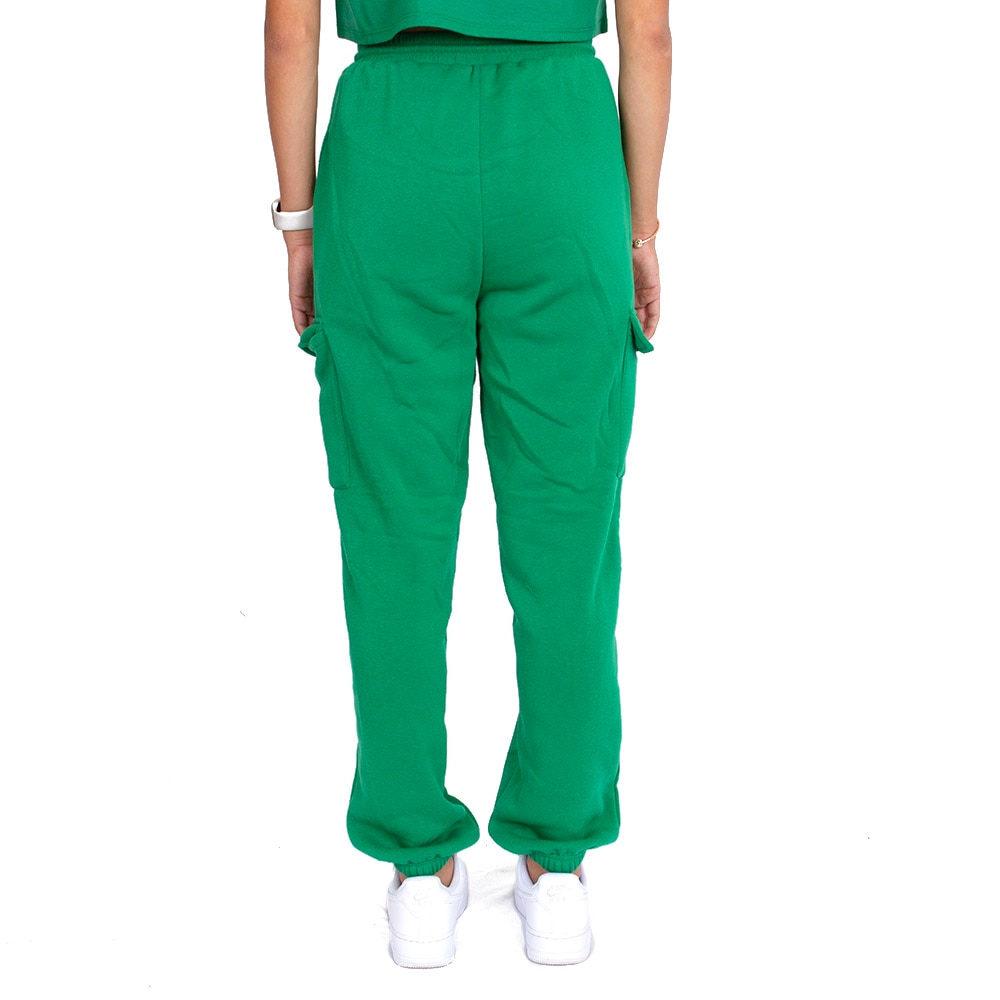 Interlocking UO, Zoozatz, Green, Pants, Polyester Blend, Women, Fleece cotton, Cargo pocket, Jogger, 796968